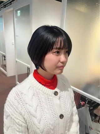 ショート マンツーマン 縮毛矯正/マユコのヘアスタイル