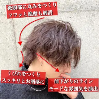 パーマ メンズ Loy所属・メンズヘア特化 パーマ 縮毛矯正🔷のヘアスタイル