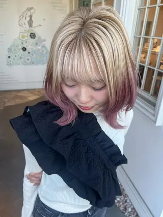 ミディアム カラー KARIN /Huitのヘアスタイル