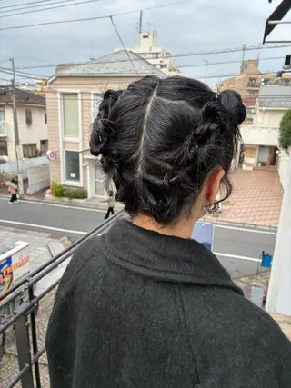 ミディアム ヘアアレンジ est hair Noel 川崎店所属・大内 さゆりのヘアスタイル
