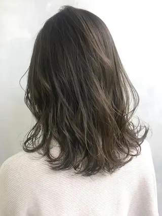 ミディアム カラー パーマ ヘアアレンジ ITbyALBUM 浦和店のヘアスタイル