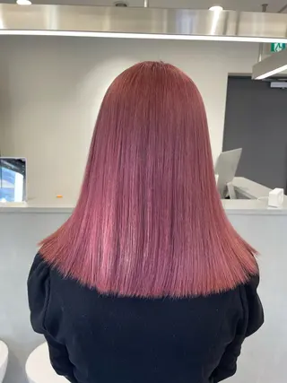 セミロング ♡似合わせハイトーン ♡maiのヘアスタイル