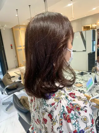 カラー ラベンダー/レイヤー スタイル🤎mamiのヘアスタイル