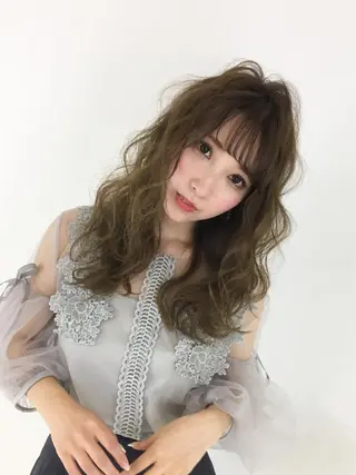 セミロング ブリーチなしダブル/ レイヤーカット 小棹のヘアスタイル