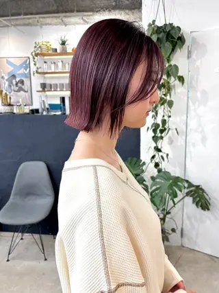 ミディアム カラー 暖色カラー/天神/ ヘイマサクラのヘアスタイル