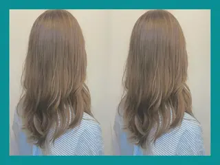 セミロング カラー 髪質改善/ハイトーン /茅ヶ崎/YUKAのヘアスタイル