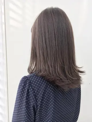 ミディアム カラー パーマ ヘアアレンジ Zina福岡天神🪞 髪質改善🪞レイヤーのヘアスタイル