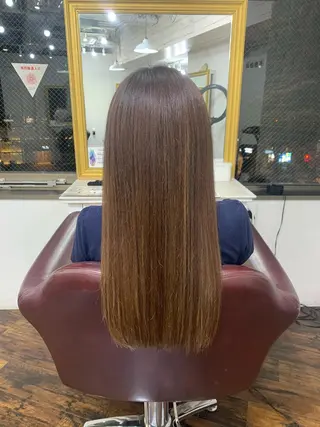 ロング 新宿/韓国レイヤー 髪質改善カラー/角所のヘアスタイル