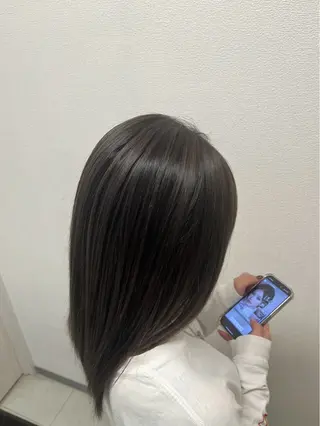 ロング カラー 島田 光✨️のヘアスタイル