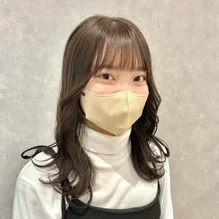 セミロング カラー mood tatemachiのヘアスタイル