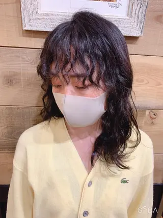 ミディアム パーマ SHIAN 八王子👼鬼塚さやかのヘアスタイル