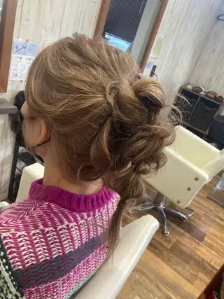 ヘアアレンジ Hair room Leaのヘアスタイル
