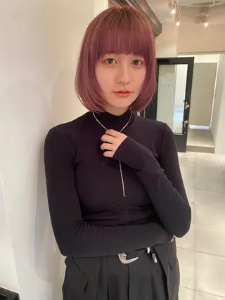 ショート カラー riria/ボブ /ブラウンカラー🎀のヘアスタイル