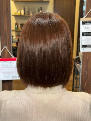 ショート なぎさ/ﾏﾂﾊﾟ ｽﾄﾚｰﾄ/ｶﾗｰのヘアスタイル