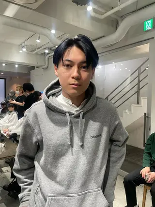 ショート カラー メンズ スパイラルパーマ 🌐hina⭐️のヘアスタイル