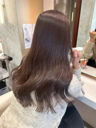 ロング カラー 店長/mao/ 前髪/顔周りカットのヘアスタイル