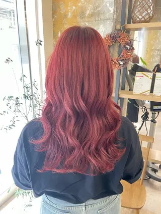 ロング カラー ハイトーン/韓国ヘア senaのヘアスタイル