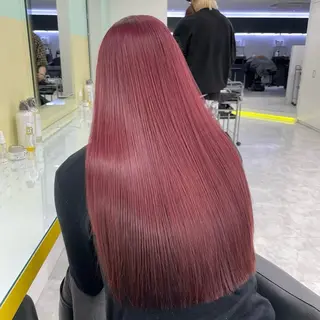 ロング カラー 韓国風艶髪🎀 暖色カラー🤍のヘアスタイル