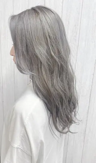 ロング カラー ケアブリーチ /髪質 改善/古橋圭史郎のヘアスタイル