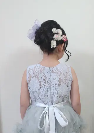 ロング キッズ ヘアアレンジ 大槻 百合子のヘアスタイル