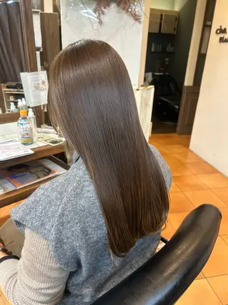 ロング カラー 徳 永のヘアスタイル