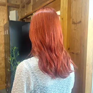 セミロング カラー まろみ暖色×ボブ ×chia🕯のヘアスタイル