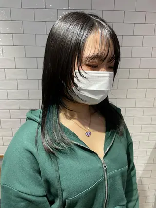 ミディアム もり まりものヘアスタイル