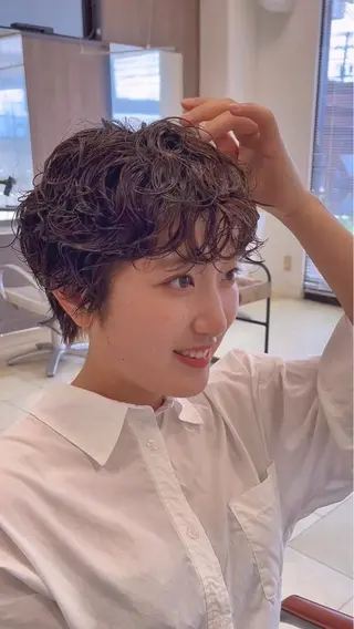 ショート パーマ TORAYA所属・メンズカット/ hattoriのヘアスタイル