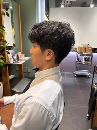 パーマ メンズ オーガニックカラー/ 表参道/ルカのヘアスタイル