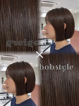 ショート カラー ボブ/レイヤーカット /表参道 yunaのヘアスタイル