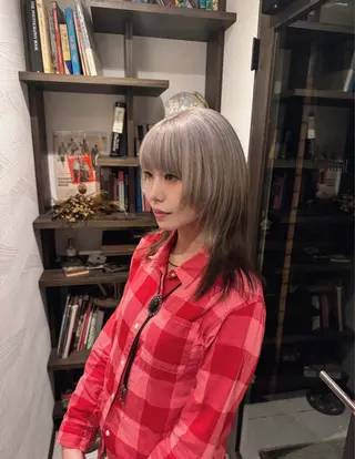 セミロング カラー ヘアアレンジ ANBRERA　中目黒所属・mina matsubaraのヘアスタイル