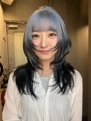 ロング カラー haco＋所属・圧倒的デザイン力 店長🎨RENAのヘアスタイル