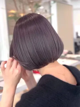 ショート カラー nok所属・レイヤー/ベージュ/ どますず🌺のヘアスタイル