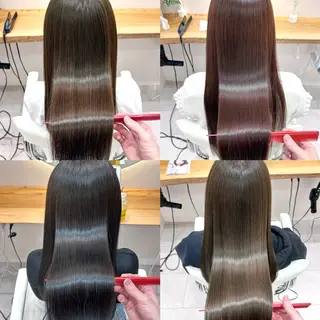 ロング ボブ/レイヤーボブ/ 髪質改善/梶川 夏季のヘアスタイル