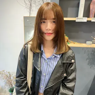 ミディアム AI TOKYO　S所属・mizuki 【韓国レイヤー】のヘアスタイル