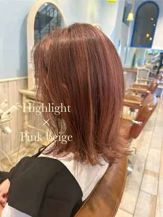 セミロング カラー 柔らかカラー🫧🌱 ナナコのヘアスタイル