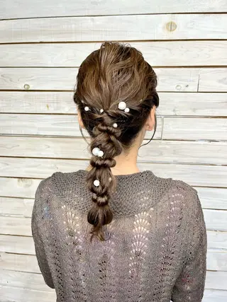 ヘアアレンジ 藤原 史江のヘアスタイル