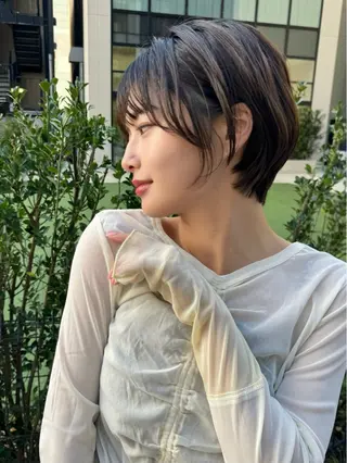 ショート 撮影カットモデル募集 前髪、顔周り/徳永のヘアスタイル