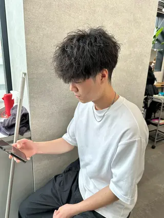 ショート パーマ メンズ 【メンズ特化】 笹目純のヘアスタイル