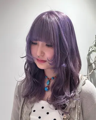 カラー 👽個性派ネイル🎀 komachiのヘアスタイル