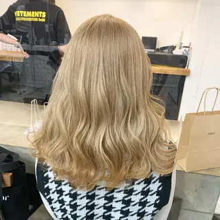 セミロング カラー ヘアアレンジ 🎀暖色カラー🎀 ♡yurika♡のヘアスタイル