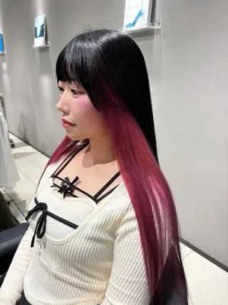 ロング カラー 🫧うる艶ハイトーン 🫧💘サヤ💘のヘアスタイル