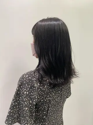 ミディアム カラー ✨透明感カラー✨ 🦖佐々木未来🦕のヘアスタイル