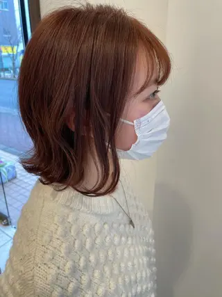 ミディアム 韓国風ヘア♡ runaのヘアスタイル