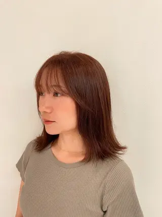 ミディアム カラー ヘッドスパ/カラー 葉月のヘアスタイル