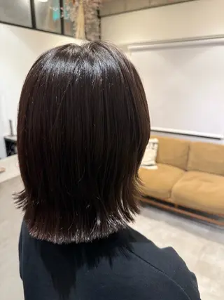 ミディアム カラー loutus 所属・井川和哉 ハイトーン／透明感のヘアスタイル