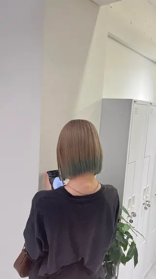 ショート カラー 髪質改善/レイヤー 兼折楓馬のヘアスタイル