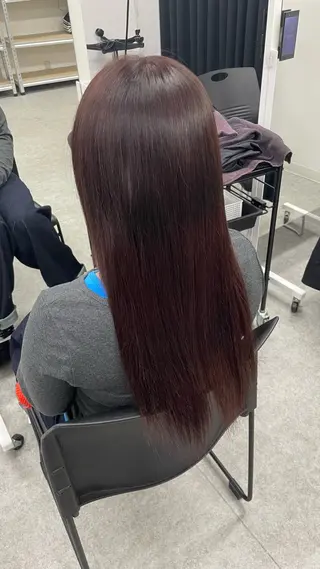 ロング カラー トレンド暖色ヘア🍒 miu🍒のヘアスタイル