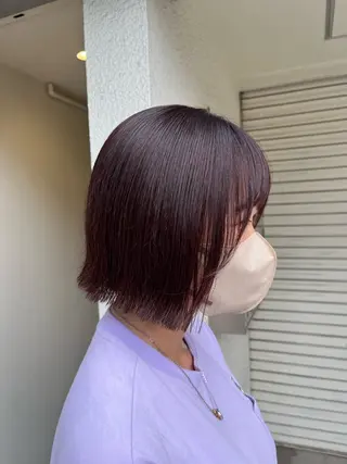 ミディアム カラー mulum所属・髪質改善/艶髪/韓国 ヘア[マンツーマン]のヘアスタイル