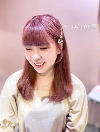 ミディアム カラー fish所属・横浜/レイヤー/ボブ shiira👼🏻のヘアスタイル